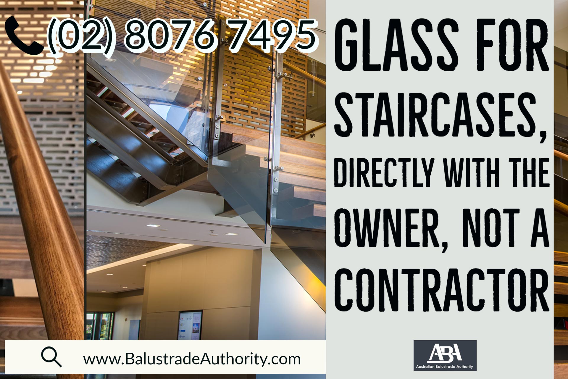 glass banister